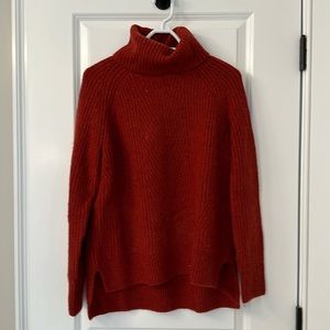 Madewell, Size Small Turtleneck sweater.  Red